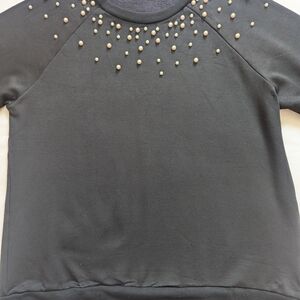 Michael Lauren Black Top with White Accents